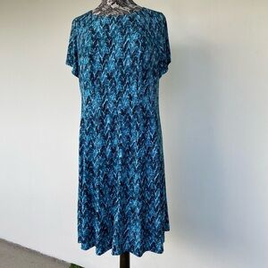 Blue Patterned Women's Dress size Woman 14